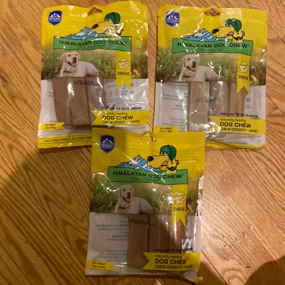 Lot Of 3Himalayan Dog Chew, 9.9-oz., Bag
